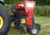 depth up to 20mm Plants seed firmly in the ground Can seed up to six football pitches in four directions in a day Tractor requirement 50+HP with a lift