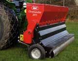 Seeders Charterhouse 2075 Overseeder 2m overseeder Disc spacings of 75mm Cutting depth up to 20mm Can seed up to eight football pitches in four