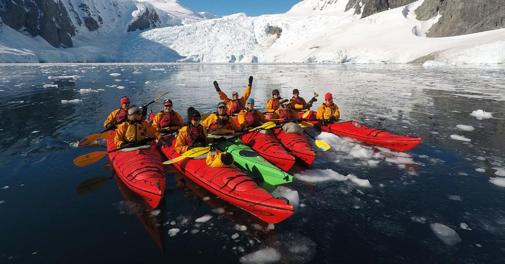 OPTIONAL EXTRAS Sea Kayaking in Antarctica Hiking and Snowshoeing in Antarctica Hotel and