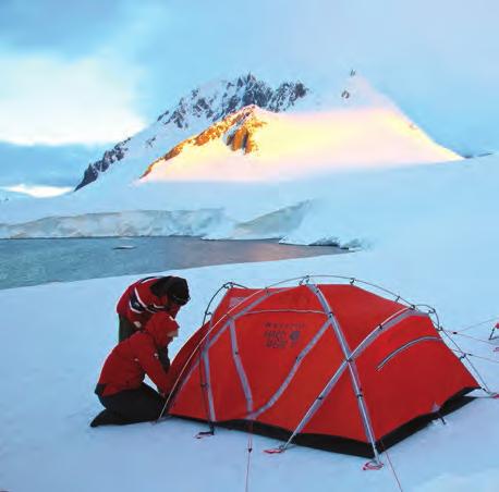 Camping After a full day and delicious dinner onboard, jump back in the Zodiacs and head ashore for a night of camping in Antarctica!