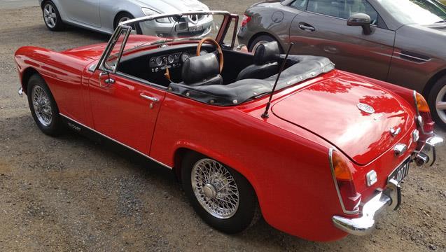 The star car of the day was an MG Midget belonging to new member on the day Kurt Blasé.