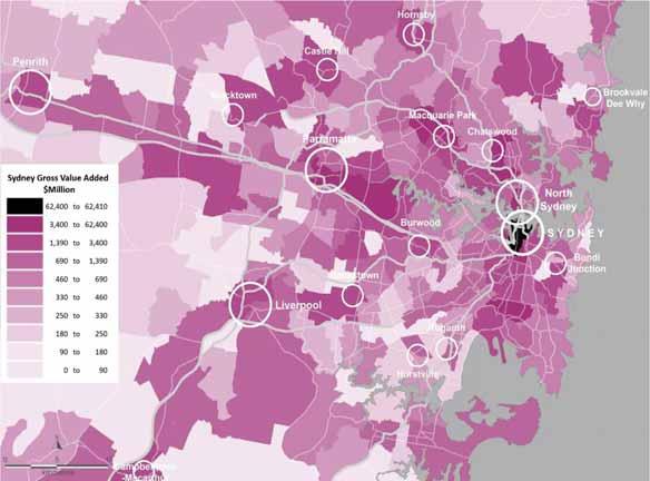 FIGURE 4 GROSS VALUE ADDED (2015): NW SYDNEY MID