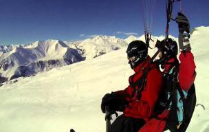 Paragliding with an instructor is an exciting adventure, which will make your ski resort experience even more intense.