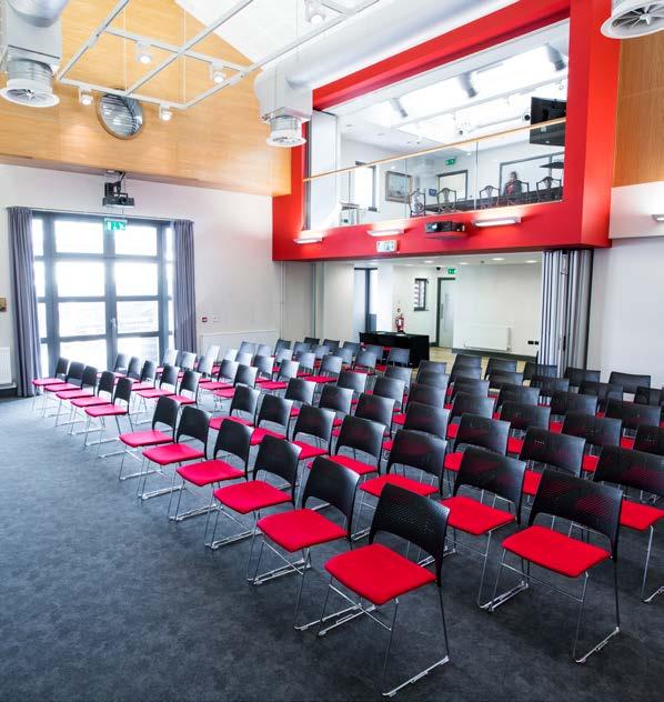 Shown: Theatre arrangment VIRIDOR THEATRE This sophisticated space with charming views of the SS Great Britain has a private foyer area perfect for registration and catering.
