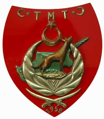 1878 1923 1931 1950 s 1959 Emblem of the TMT (Turkish Resistance Organisation).