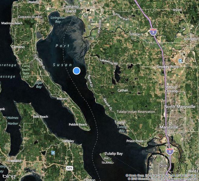 Port Susan Located northwest of Seattle, WA.