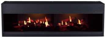 Backpanel mirror 56-400 backpanel mirror, enhances the flame effect, for