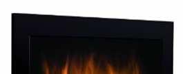 SP 16 Wall fire, can be integrated, black, 2 heat