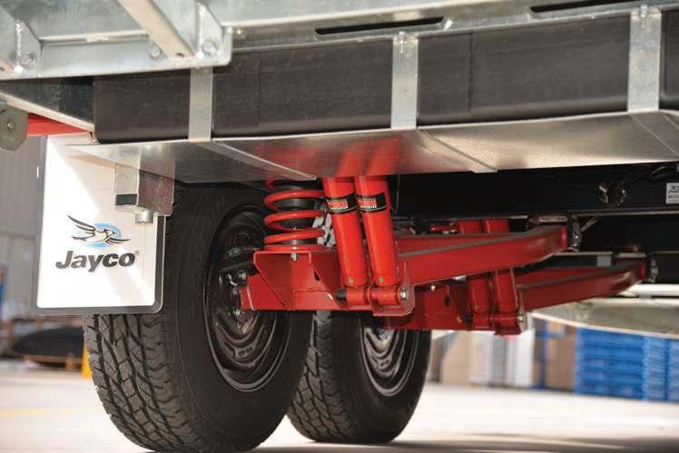 Purpose designed to complement the Jayco Endurance Chassis, JTECH Suspension