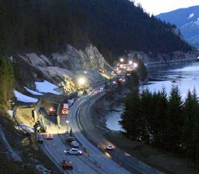 Corridor Project Status Hyak to Keechelus Dam Funded budget: $440 million A In 2009, KLB (Mukiteo, WA) built a long-term detour bridge at Gold Creek near the west end of Keechelus Lake, which allowed