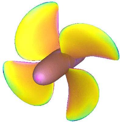 Advanced propeller blade sections 2% Advanced blade sections will improve the cavitation performance and frictional