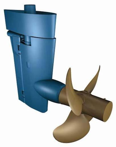 Propeller-rudder combinations 4% The rudder has drag in the order of 5% of ship resistance.