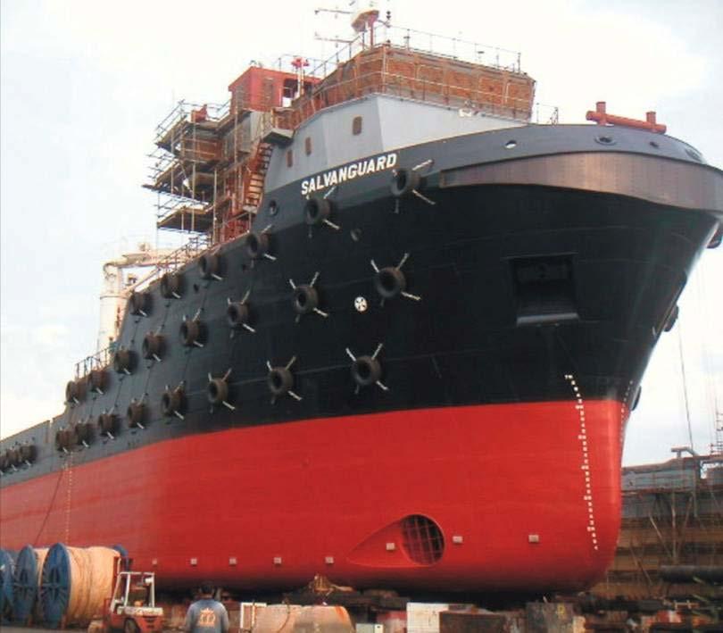 Hull surface Hull coating 3% Modern hull coatings have a smoother and harder surface finish, resulting in reduced friction.