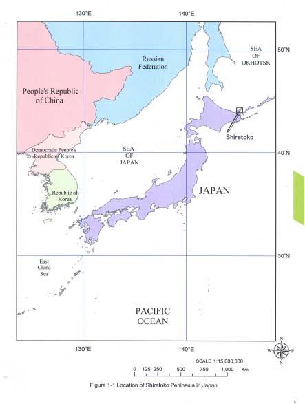 Shiretoko - Japan ID Nº 1193 Map 1: General Location of