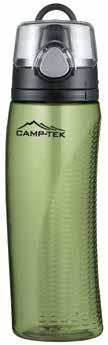 sip spout / Flip-up carrying loop / Ergonomically designed / 22 oz Decoration: Print front panel upper center 1.25W 1.5H Thermos Hydration Bottle with Meter - 24 Oz.