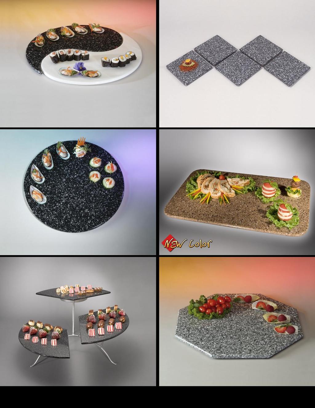 Yin Yang Serving Stone Tray (Two-piece set) u Great passing trays!