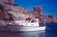 I do have to mention here, how important the contribution of the local guards, Vassilis Balaskas and George Prearis, crew of the speedboat Saria, has been, since they knew every cove and cape of the