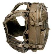 The backpacks can be attached to an equipment vest with our