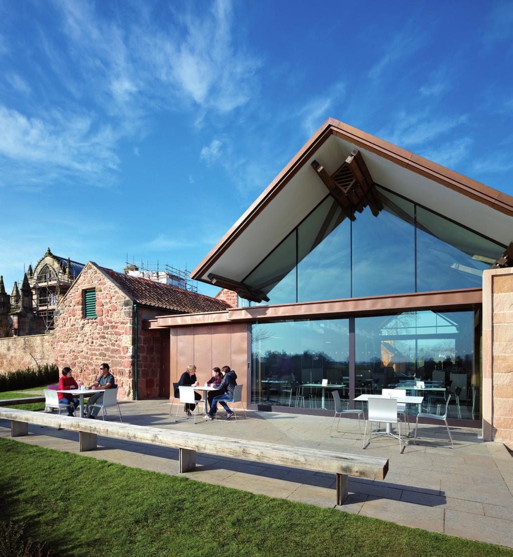Coffee Shop Rosslyn Chapel Coffee Shop, located in the spectacular visitor centre, with magnificent views over Roslin Glen, uses the best of local suppliers to create a fresh and innovative menu.