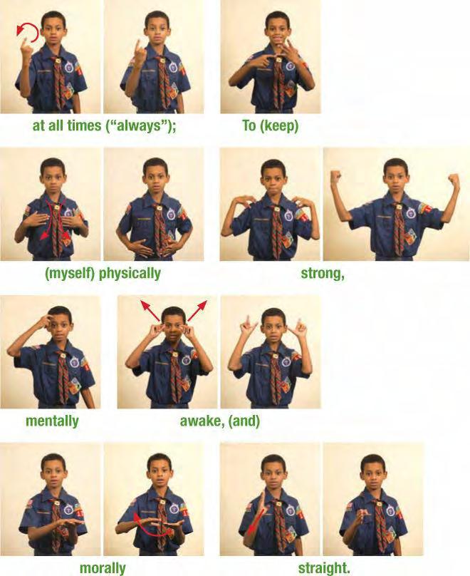 NOTE: Did you notice that some English words are not signed in American Sign Language?