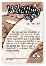 You can earn it by doing these things: 1. Know the safety rules for handling a knife. 2. Show that you know how to take care of and use a pocketknife. 3. Make a carving with a pocketknife.