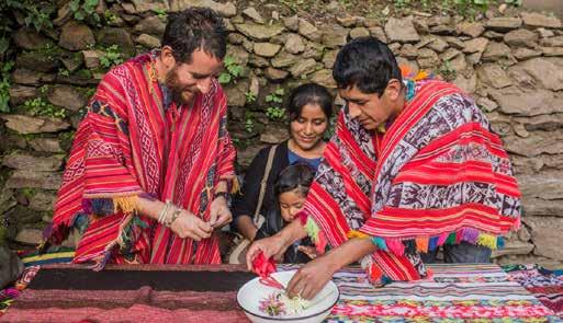 DAY 4 Huacahuasi Explore the village & cooking class Depart from Hucahuasi Lodge Visit the community of Huacahuasi and meet local people in their homes Return to the lodge Cooking class Lunch