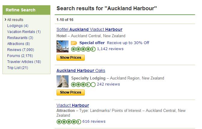 the harbour No attractions listed among refine results.