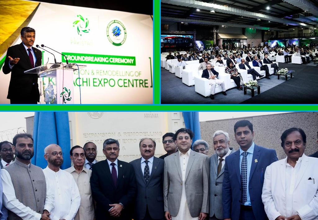 Muhammad Younus Dagha performed the Ground Breaking Ceremony of the Karachi Expo Centre at the