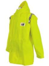 IGHT WEIGHT Enclosed utility pocket in the chest Draw string hood Neon