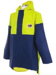 The Crew 211 foul weather jacket is the industry standard in heavy duty rain gear.