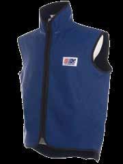 OUTDOOR Rear storm flap Half sleeve for protection 982TN VEST FEECE VEST YKK heavy duty plastic zip A PVC/Fleece vest with