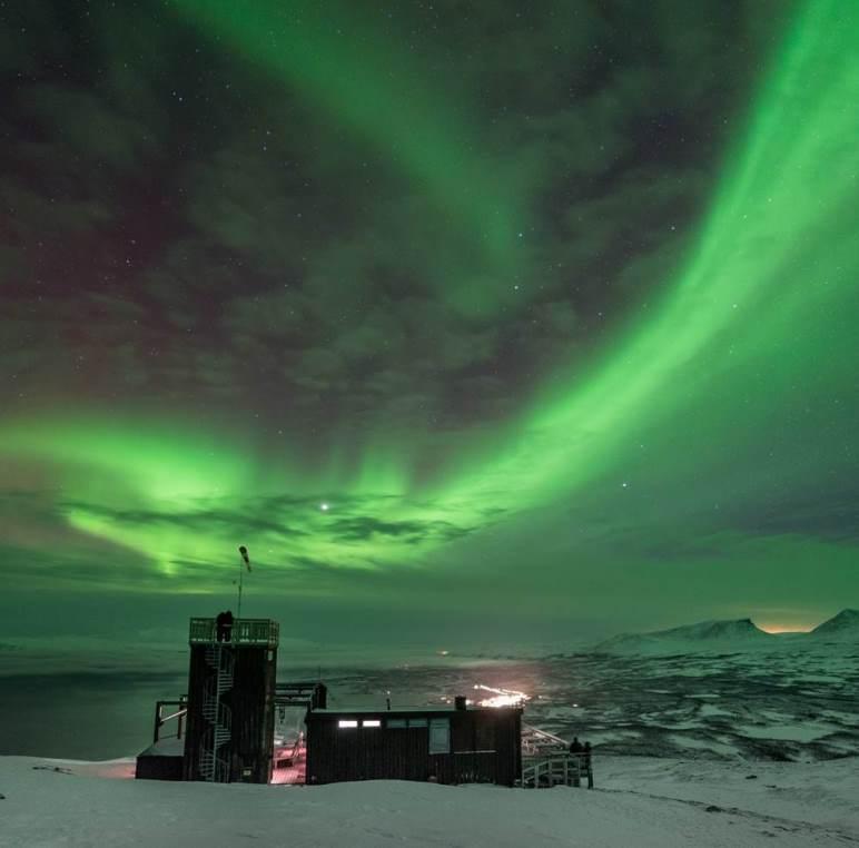 Enjoy a delicious three course meal at the sky station prepared using the best local ingredients. Your chances of seeing the aurora are good. Abisko is blessed with many long, dark nights.