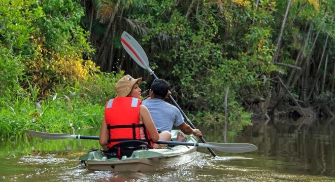 DAY 2 - SATURDAY: PAÑACOCHA BIOLOGICAL CORRIDOR We continue to travel downstream to the Pañayacu River delta, where we will take a canoe trip to experience the sights of this fascinating water