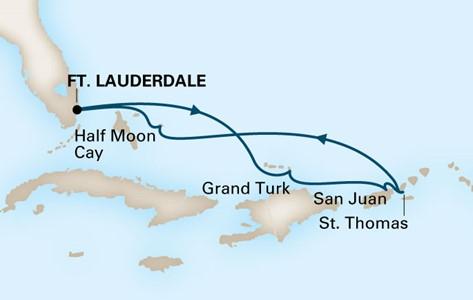 00 pp Price Includes: Roundtrip Air from Tampa, All Transfers, 12 Night Cruise, Port Taxes & Fees ms Koningsdam 7 Day Eastern Caribbean Cruise Sailing roundtrip from Ft.