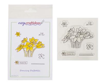 un-mounted acrylic stamps featuring one small daffodil, one