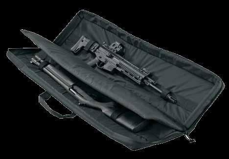 Four magazine holders Padded front pocket ID pocket 3-Gun Case P30049 black: 48"L x 12.75"H x 3.