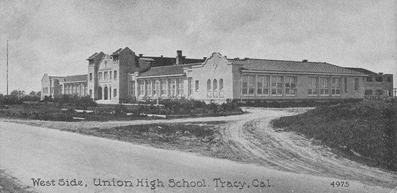 Another LINCOLN HIGHWAY ICON is LOST The 1917 Tracy High School building seen in the above photo with the Lincoln Highway in foreground was leveled on October 21, 2006.