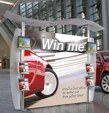 terrific off the shelf solution for trade-shows and semi permanent displays, ideal for