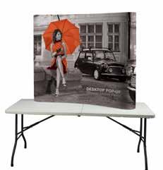 banner design Extremely light & portable A3 & A4 size options Part of the Formulate fabric range Double sided printed