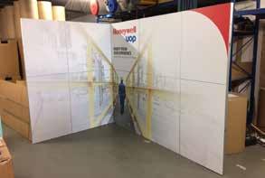 Twist Self-Build Pop up display system Patented tensioning system for self levelling and flat graphic panels Seamless linking