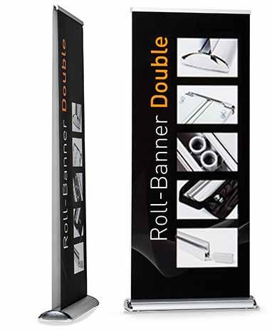 Double sided display stand exposure Premium Stand attractive finish Double sided