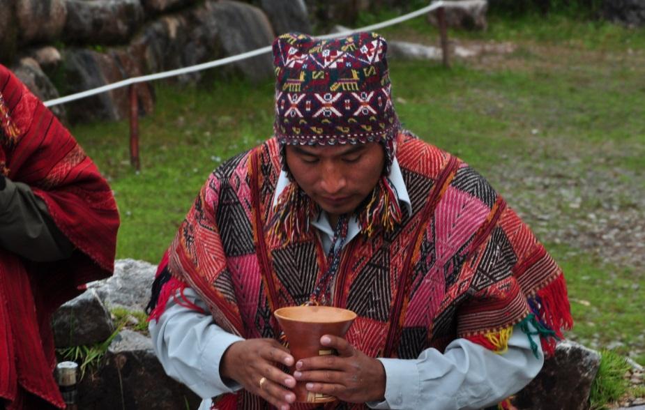 Our shaman guide: Puma Quispe Singona began training with his grandfather at the age of six and has