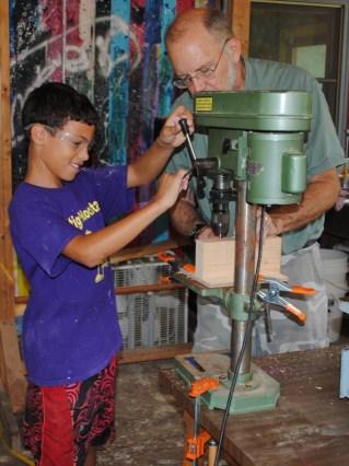 Drawing, Painting, Sculpting, Pottery, Wood Working, Weaving, Music, Writing, Story Telling and Black Smithing will all be part of the summer art scene at camp.