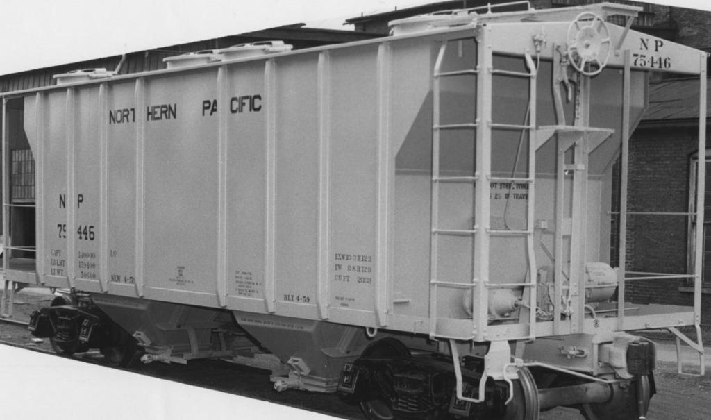 NP 75400-75473 2-Bay Covered Hopper, 38 BLT by Pullman Standard 1959 6.