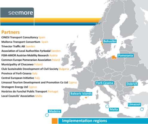 EU response to key challenges ahead - SEEMORE SEEMORE stands for Sustainable and Energy Efficient Mobility Options in Tourist Regions in Europe SEEMORE aims to an