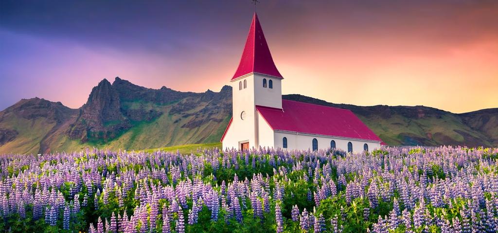 ICELAND COMPLETE July 8-16 (Additional tour departures are available) Ring Road, Reykjavik, Golden Circle, South Coast, Glacier Lagoon, Lake Myvatn and Akureyri Gullfoss Waterfall, Geysir hot spring,