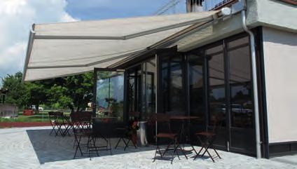 Awning as a promotional space: