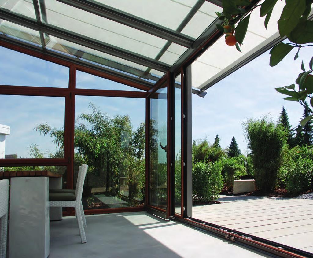ConTenTS CONSERVATORY & ATRiuM Tropical temperatures in the conservatory? STOBAG awnings provide the optimal climate and a perfect atmosphere.