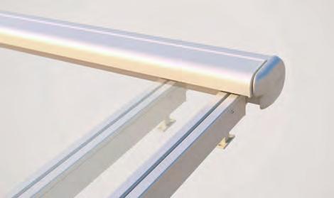 aluminium guide rails, which can be adjusted to any