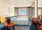 Oceanview Double Description: Our oceanview stateroom includes all the amenities of an interior stateroom, plus it features a picture window, providing added ambience and